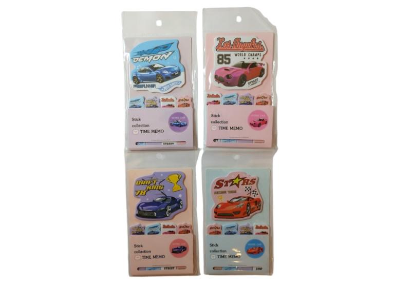 Notes samoprzylepny + zakładki index Auta 903384 KTW