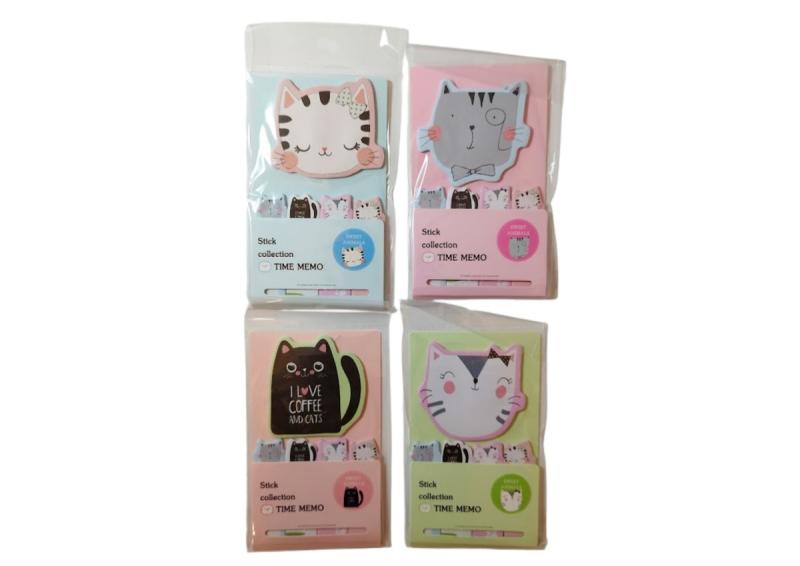 Notes samoprzylepny + zakładki index Koty 903383 KTW