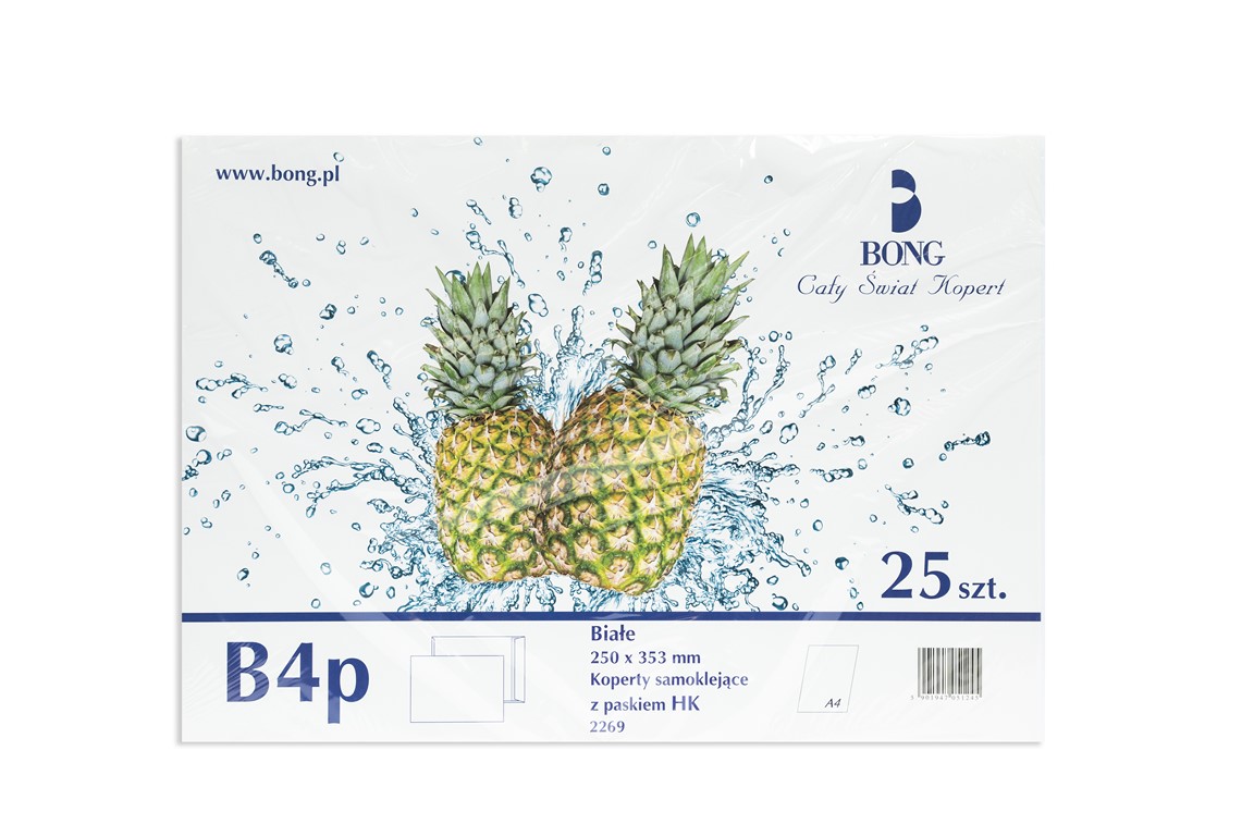 Koperta B4/25 biala HK