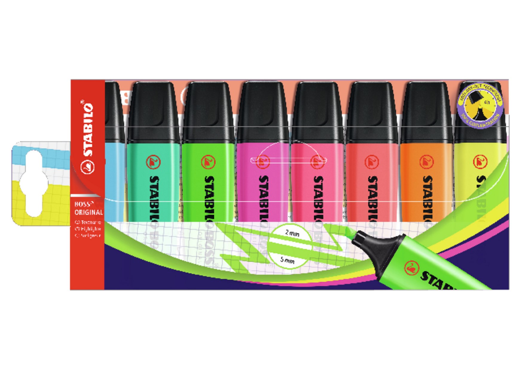 Zakreślacz Stabilo Boss 8kol.