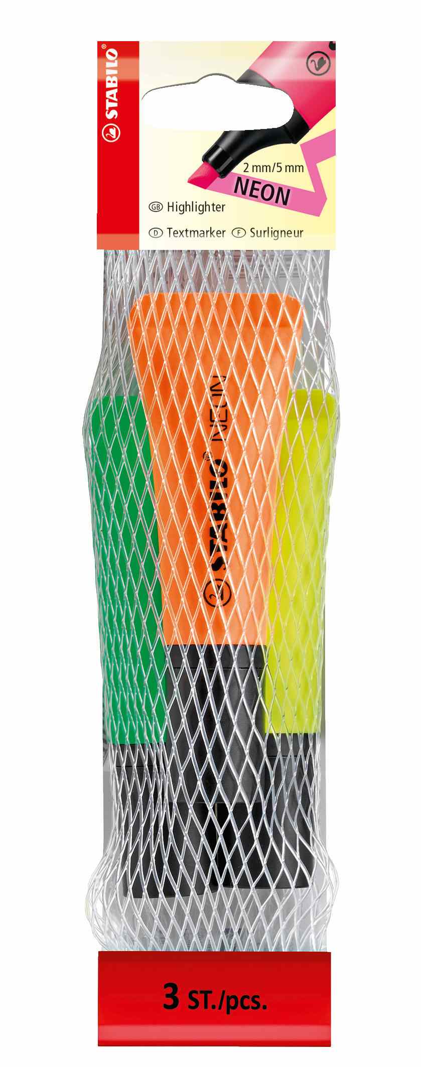 Zakreślacz Stabilo Neon 3szt.