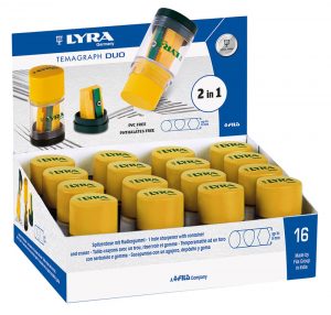 Temperówka z pojemnikiem i gumką Fila