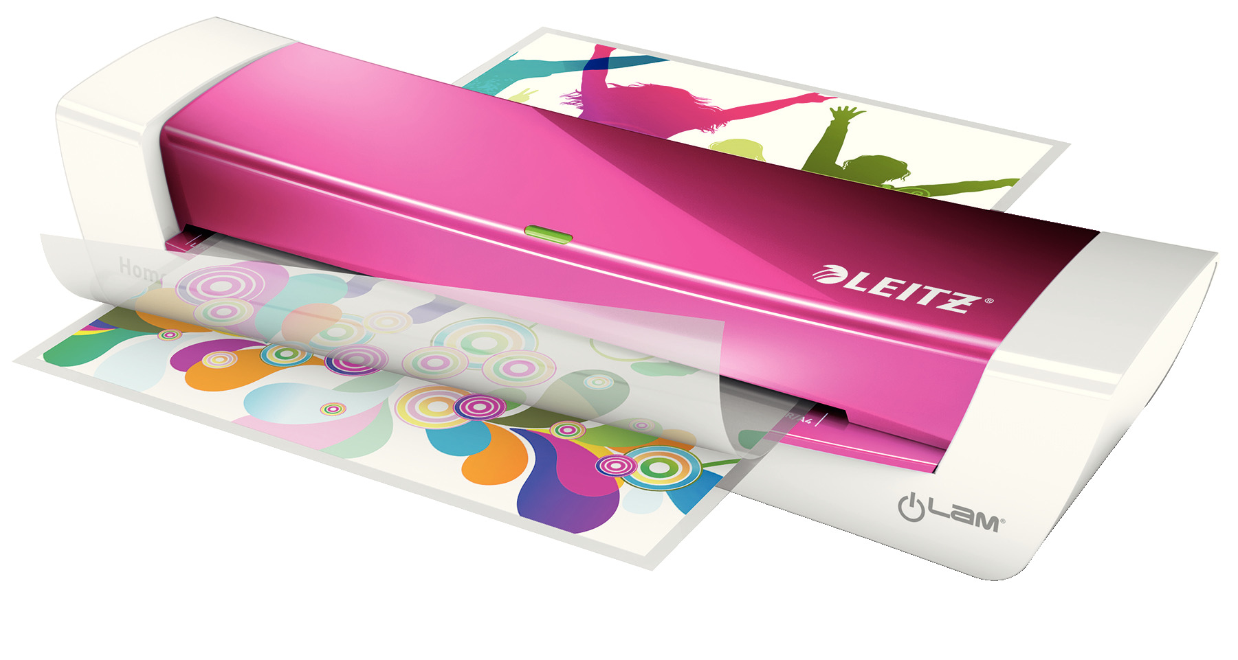 Laminator A4 Leitz iLAM Home Office metaliczny różowy