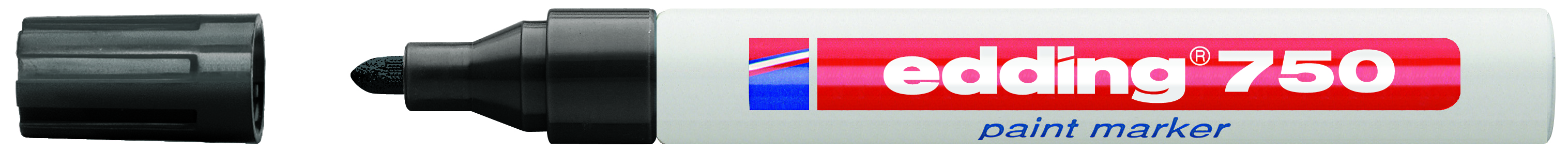 Marker lakierowy Edding 750 okrągły czarny