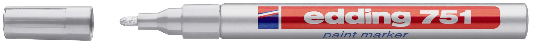Marker lakierowy Edding 751 okrągły srebrny iglowy 0,8mm
