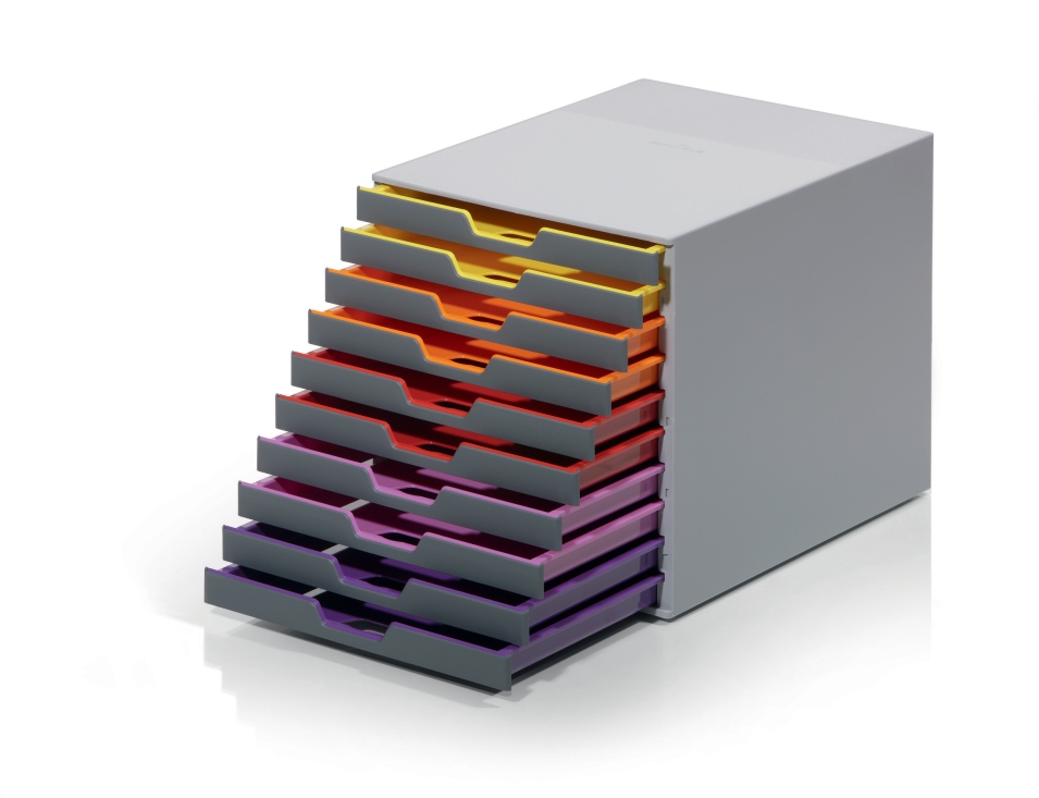 Pojemnik na dokumenty 10 szuflad Varicolor Durable