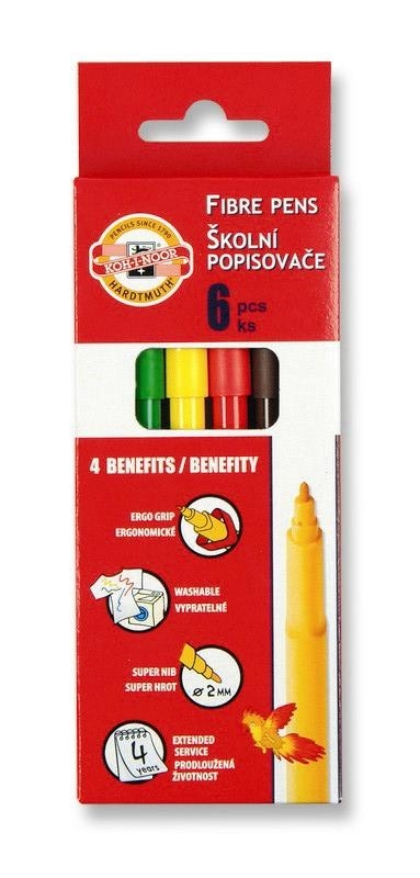 Pisaki Koh-I-Noor 6 kolorów