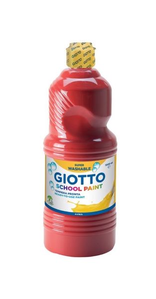 Farba tempera Giotto School Paint Scarlet Red czerwona 1l Fila 535508