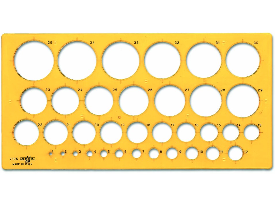 Szablon koła 1-35 LENIAR A-7125
