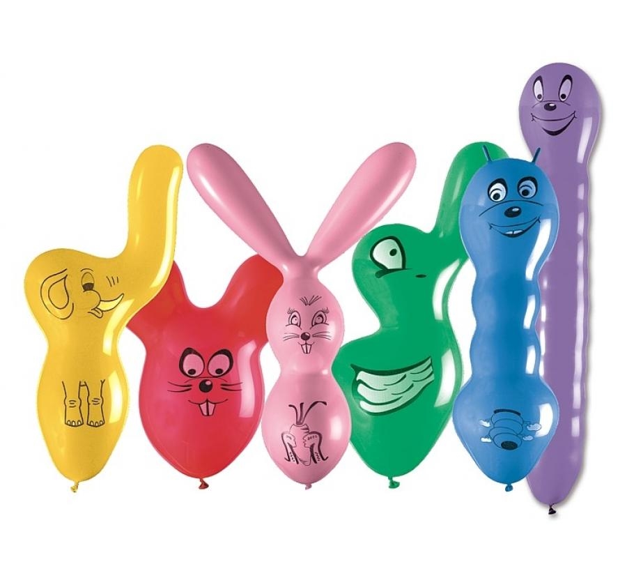 Balony kształty 25szt mix GODAN