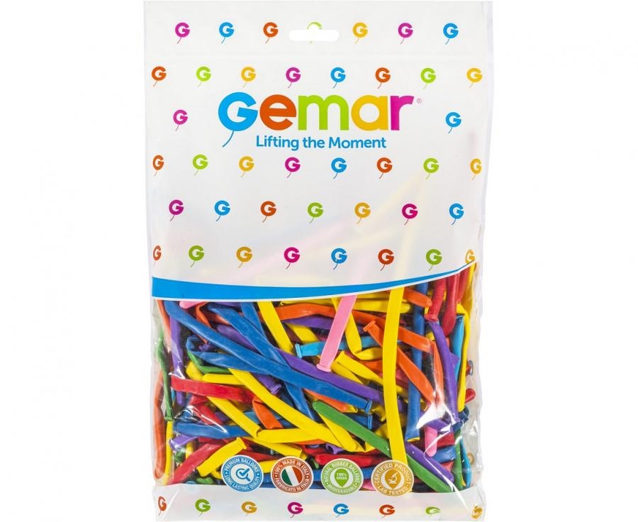 Balony do modelowania pastelowe mix kolor 5x140cm, obwód 15cm (100szt) GoDan