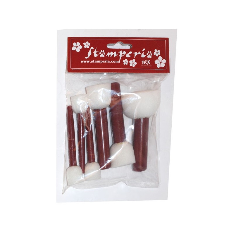 Zestaw pędzli gąbkowych mix (6szt.) KRK03 524-416 Usługi Rynkowe