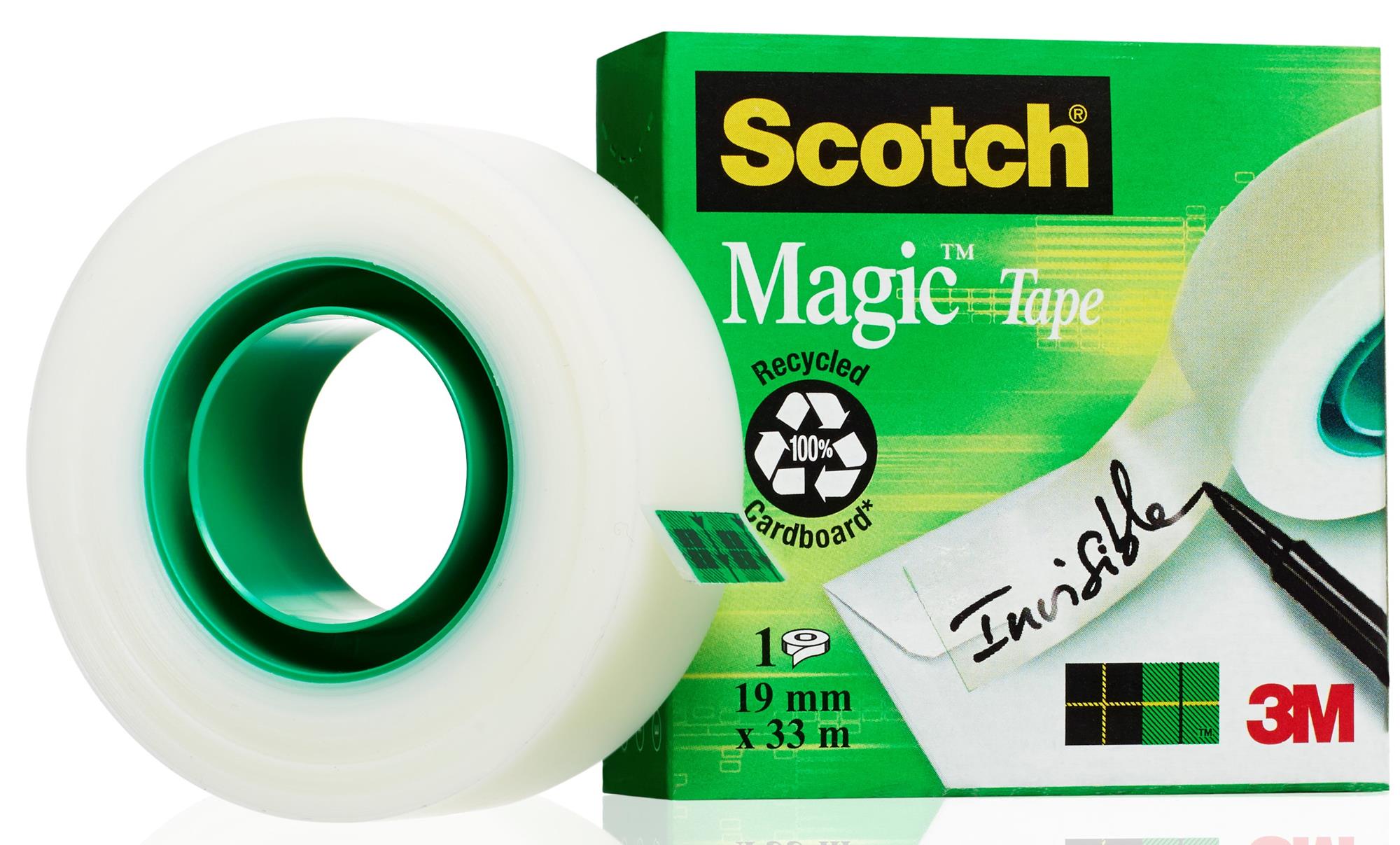 Taśma klejąca Scotch Magic 19mmx33m niewidoczna na papierze