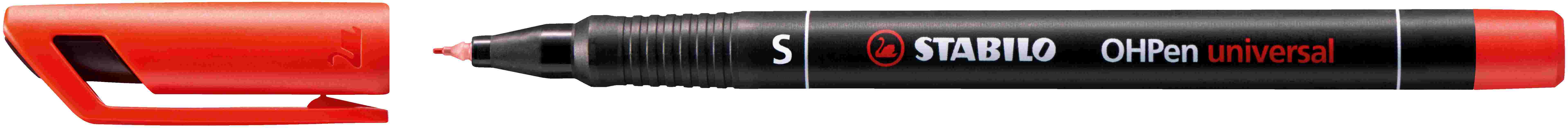 Foliopis Stabilo OHPEN czerwony