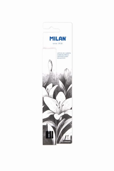 Zestaw ołówków węglowych Art Charcoal - Milan - 3 szt. 07B622203