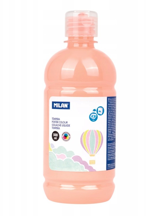 Farby tempera 500ml pastel jasny pomarańcz 03622P Milan