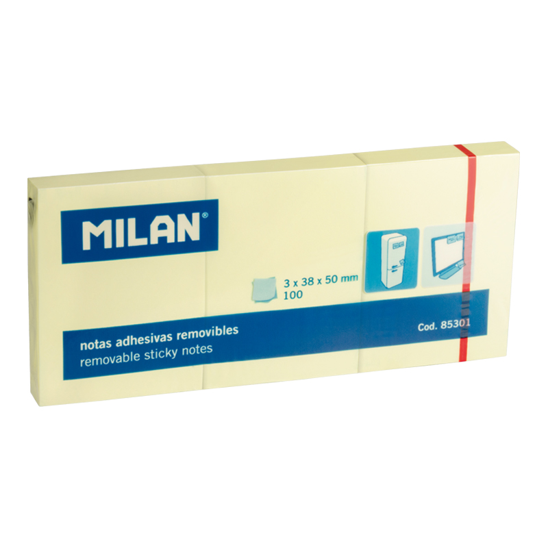 Notes samoprzylepny 3x50x40 (100) Milan