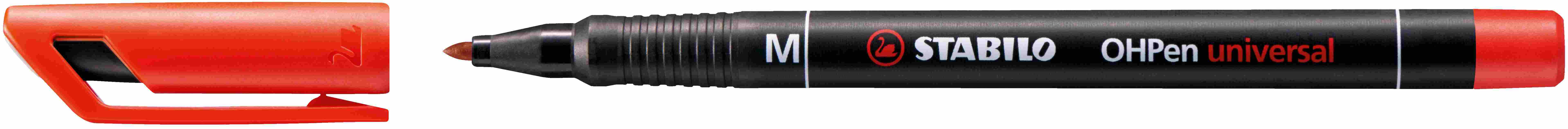 Foliopis Stabilo OHPEN czerwony