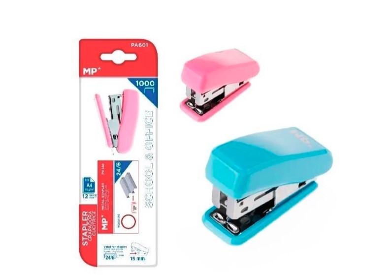 Zszywacz mini 24/6 + zszywki MP