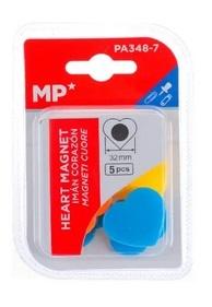 Magnesy serduszka kolorowe 5szt PA348-7 MP