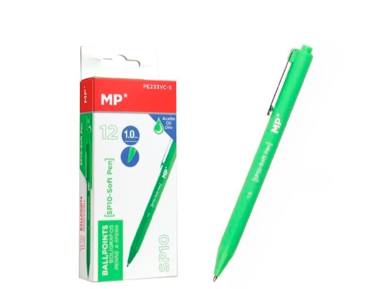 Długopis olejowy 1mm jasnozielony MP