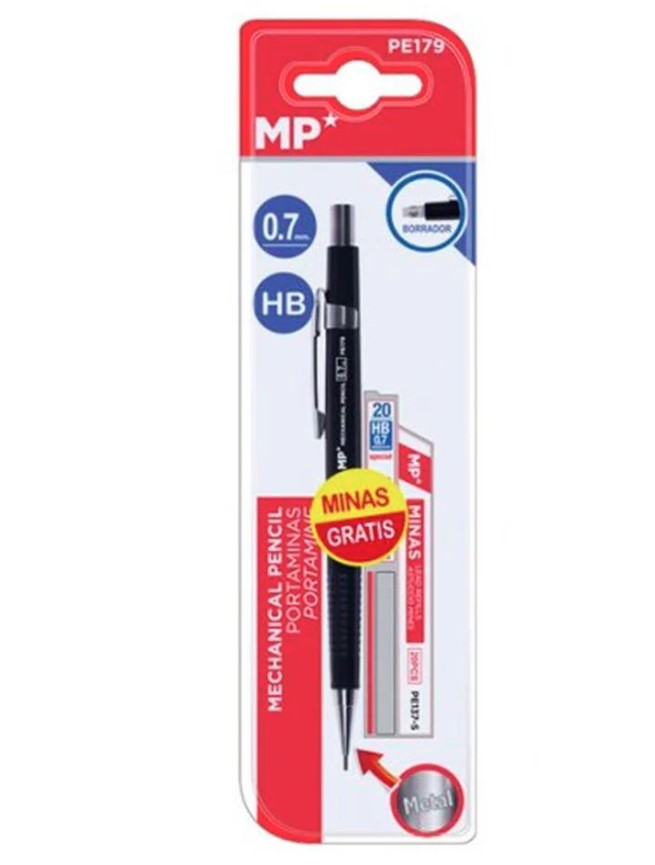 Ołówek automatyczny HB 0,7mm  + wkłady MP