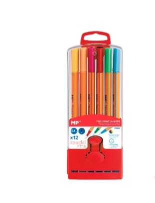 Zestaw cienkopisów 0,4mm 12 kolorów MP