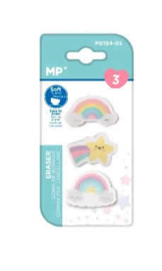 Gumka do ścierania - Tęcza (3szt) MP