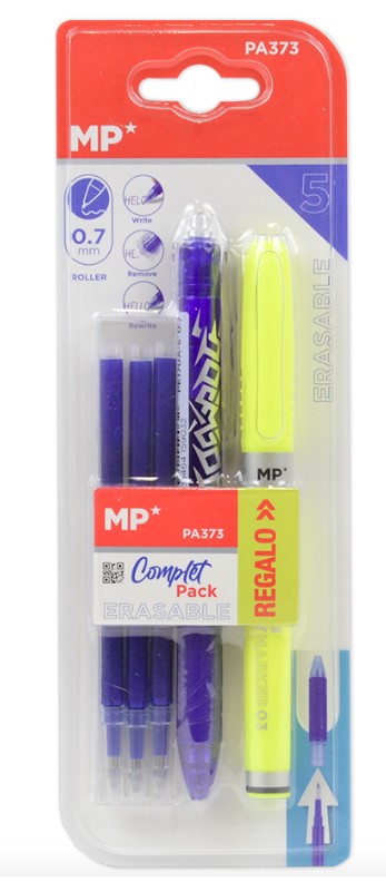 Zestaw biurowy do pisania Długopis zmazywalny, zakreślacz, 3 wkł. MP