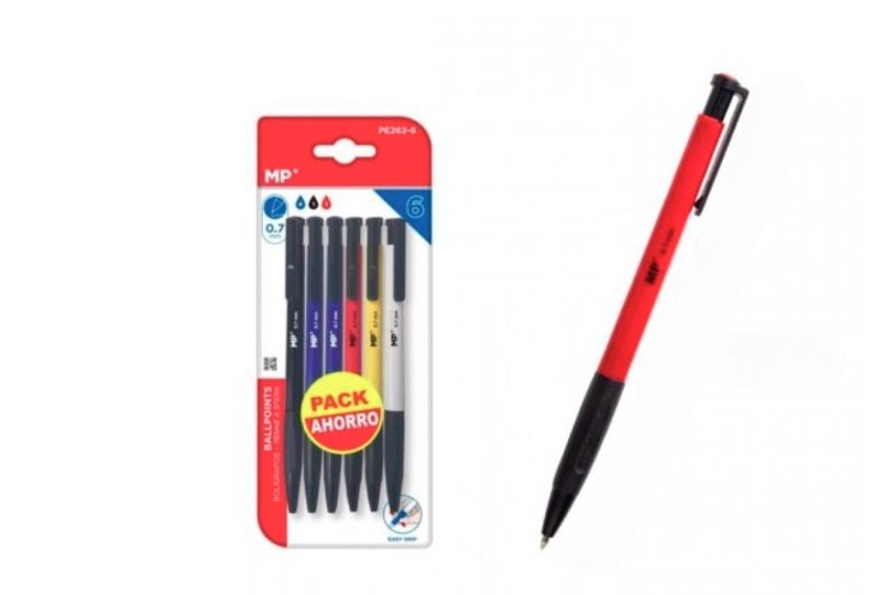 Długopis 0,7mm 3kolory 6szt PE262-6 MP