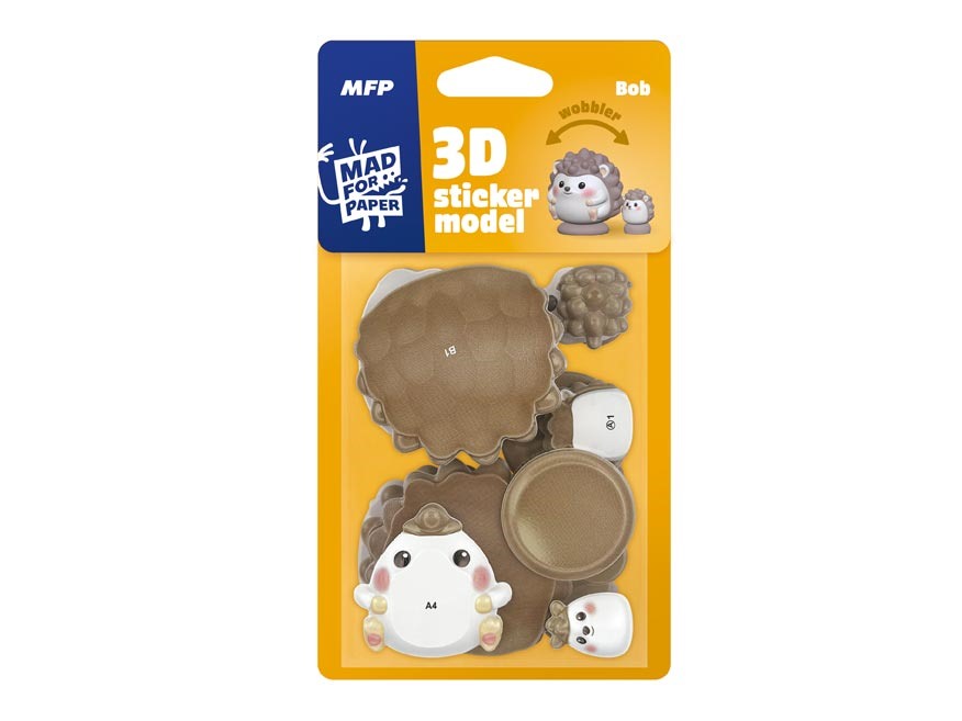Naklejka 3D model do składania wobbler Bob 1043015 MFP