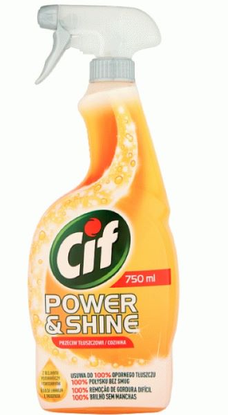 Cif Power & Shine Przeciw Tłuszczowi Kuchnia spray 750ml