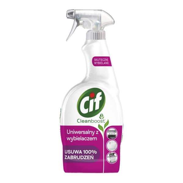 Cif Cleanboost spray 500ml Uniwersalny z wybielaczem