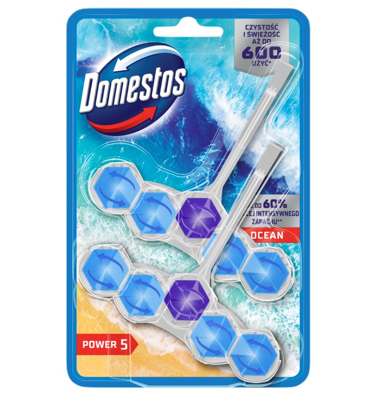 Domestos kostka do WC Power 5 2x50g Ocean