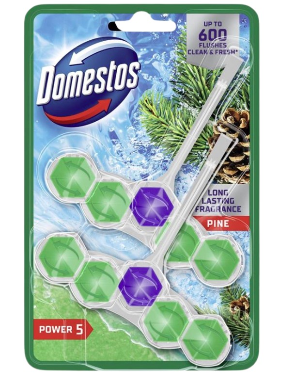 Domestos kostka do WC Power 5 2x50g Pine