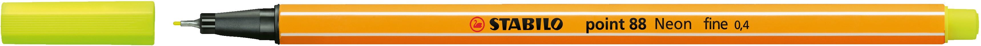 Cienkopis Stabilo Point neonowy żółty