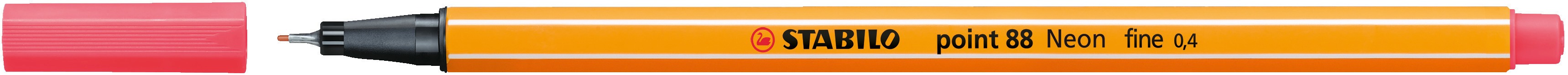 Cienkopis Stabilo Point neonowy czerwony