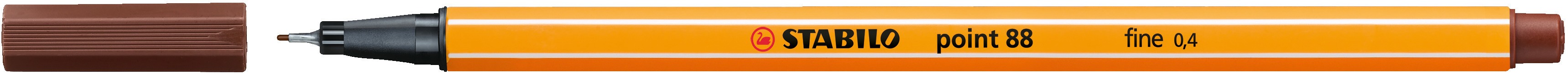 Cienkopis Stabilo Point brązowy