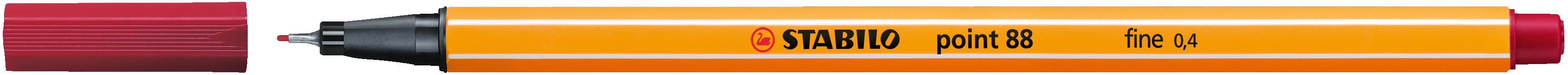 Cienkopis Stabilo Point ciemny czerwony