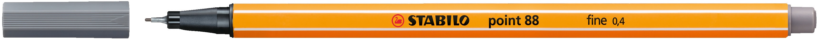 Cienkopis Stabilo Point ciemny szary