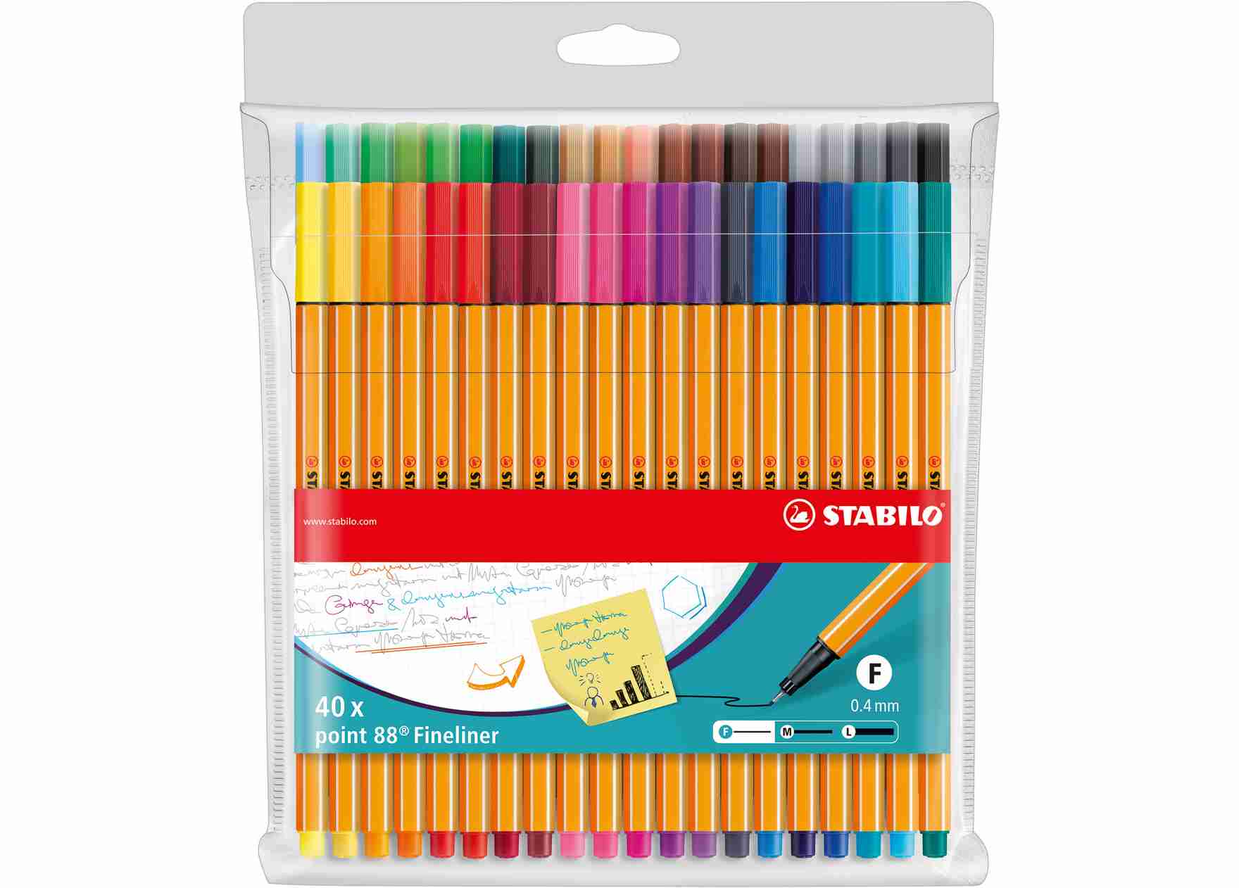 Cienkopis Stabilo Point 88 40szt.