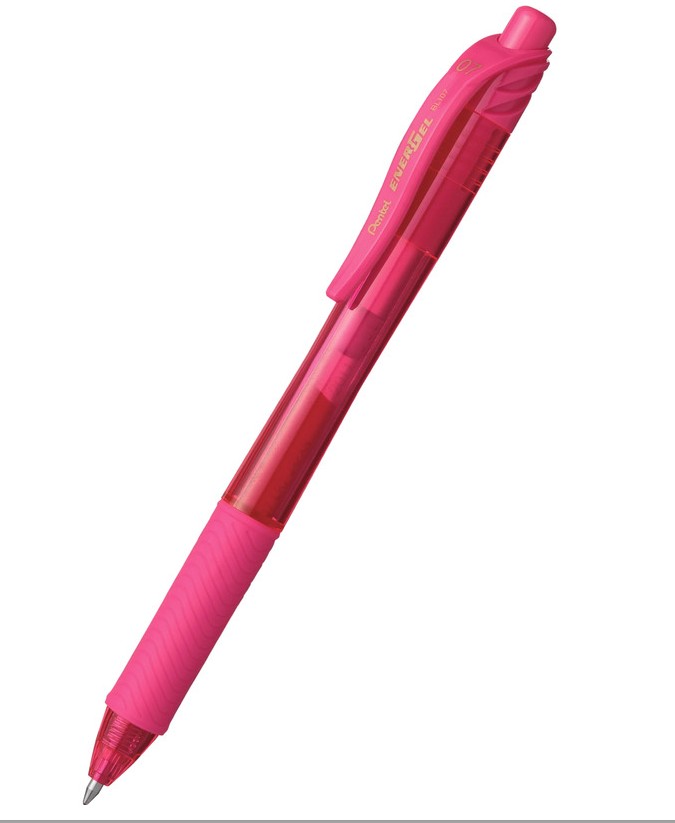 Pióro kulkowe Pentel Energel BL107 różowe 0,7mm
