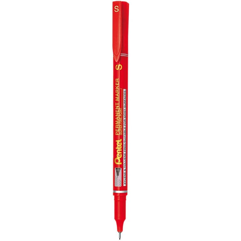 Foliopis Super Fine Point czerwony (S) 0,4mm NFS410-B Pentel