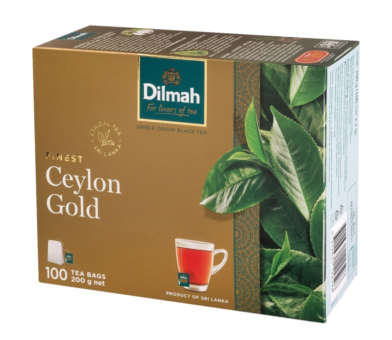 Herbata Dilmah Ceylon Gold 100TB- koperty