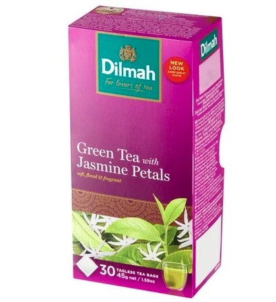Herbata Dilmah zielona z kwiatami jaśminu 30TB