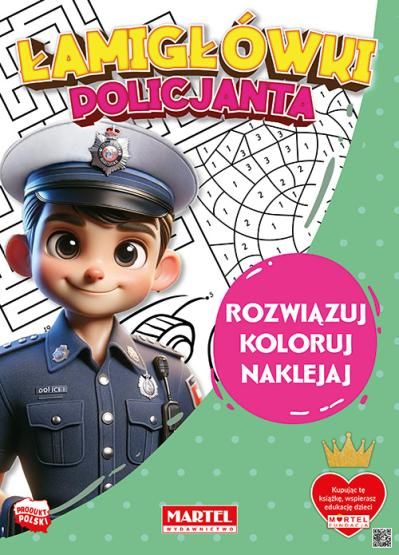 Łamigłówki policjanta z naklejkami Martel