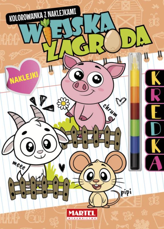 Modułowa kredla Wiejska zagroda z naklejkami Martel