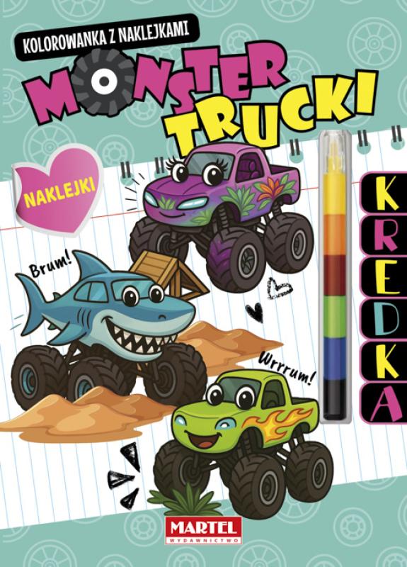Modułowa kredka Monster Truckii z naklejkami Martel
