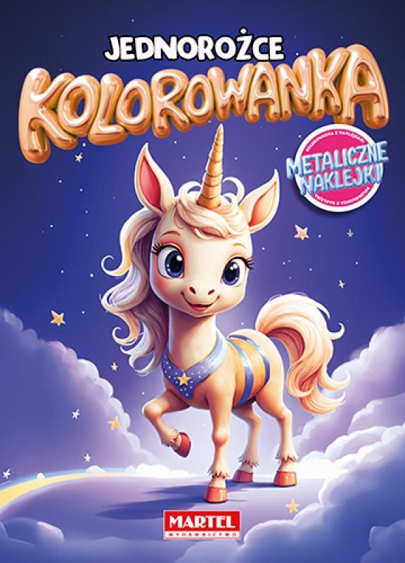 Kolorowanka z naklejkami metalicznymi Martel