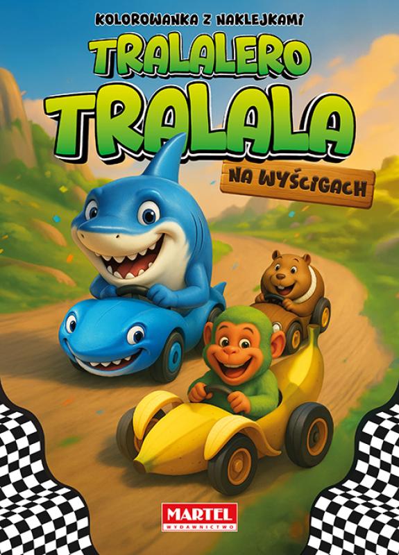 Tralalero Tralala na wyścigach z naklejkami Martel
